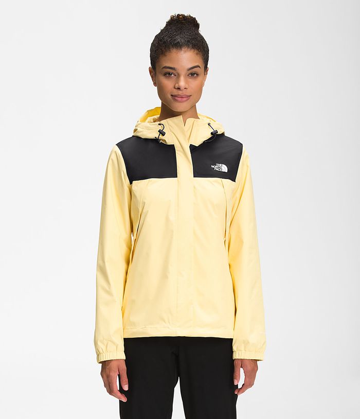 The North Face Womens Rain Jacket Antora 017NYZMDL - Yellow